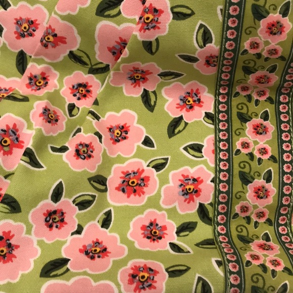 MaggiB Cloth Floral Ruched Purse Pink Green - Picture 4 of 10